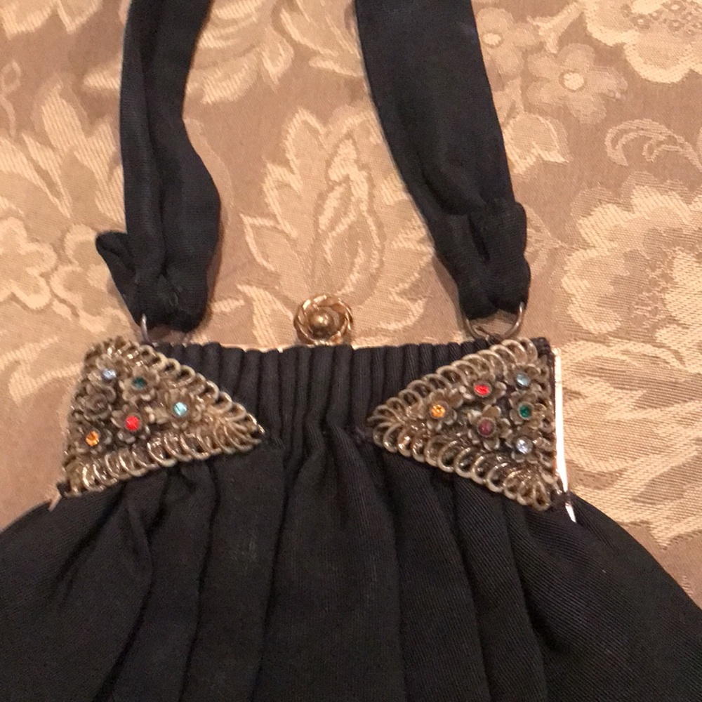COPY - Vintage black evening purse. - Picture 3 of 7